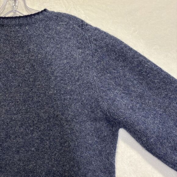 Bowen & Wright Men's Shetland Wool V-Neck Diamond Sweater Blue Size Medium - Picture 12 of 16
